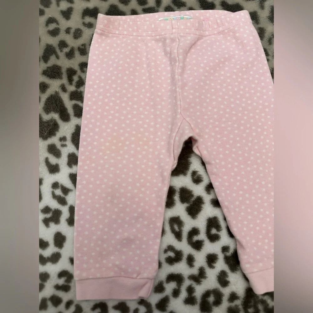 Y2K Gymboree Polka Dot Leggings in Pink Size Infant 6-12 months